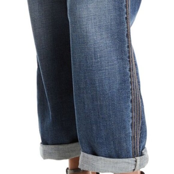 Brunello Cucinelli Jeans Monili Track Blue Denim Wide Leg Relaxed 32x28 Size 6 - Picture 13 of 13